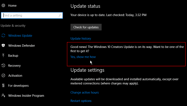 Windows 10-skabere opdaterer Insider Build 15058 til pc tilgængelig nu