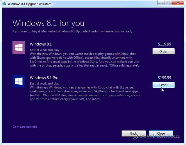 Sådan opgraderes Windows 7 til Windows 8.1 med Upgrade Assistant