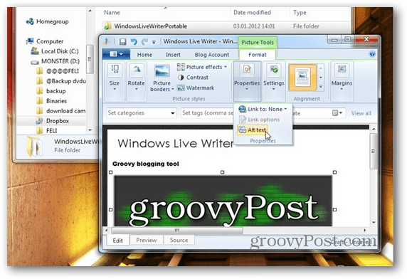 Sådan køres Windows Live Writer fra Dropbox