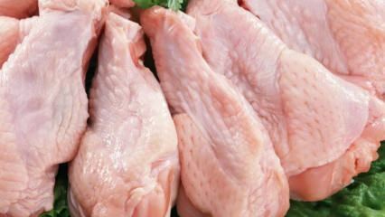 Hvordan opbevares kyllingekød?