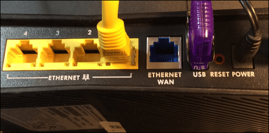 USB-port på router