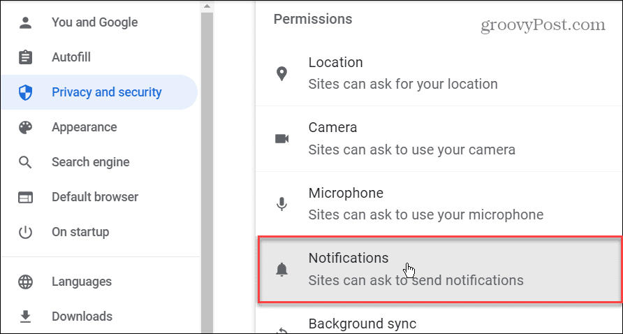 Stop notifikationer i Google Chrome