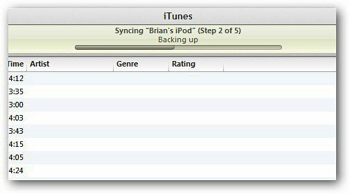 itunes synkronisering