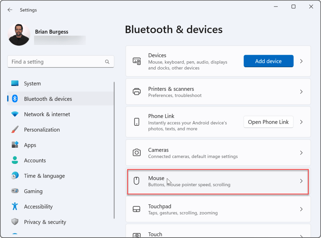 bluetooth og enheder mus