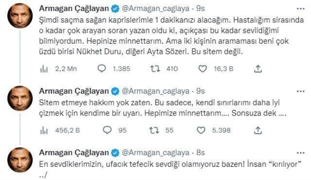 Armağan Çağlayan bebrejdede to berømte navne