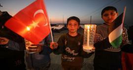 Palæstinensiske børn Tyrkiet begivenhed, der flytter Tyrkiet! 