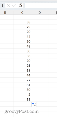 excel tilfældige heltal