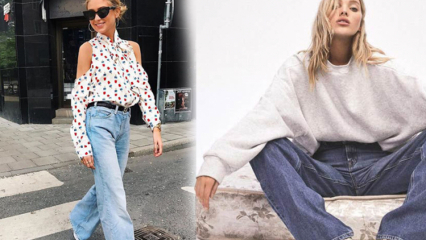 Hvad er den nye trend i sæsonen dad jeans bukser? Hvordan kombineres far jeansbukser?