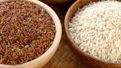 Er hvid ris eller brun ris sundere?