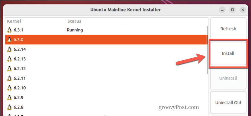 ubuntu installer kerne i hovedlinjen