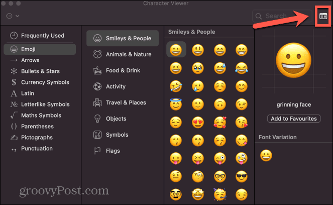 mac emoji viewer-ikon