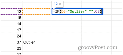 google sheets hvis formel