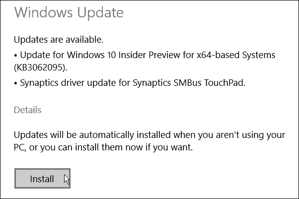 Windows 10 Build 10074-opdatering KB3062095 tilgængelig