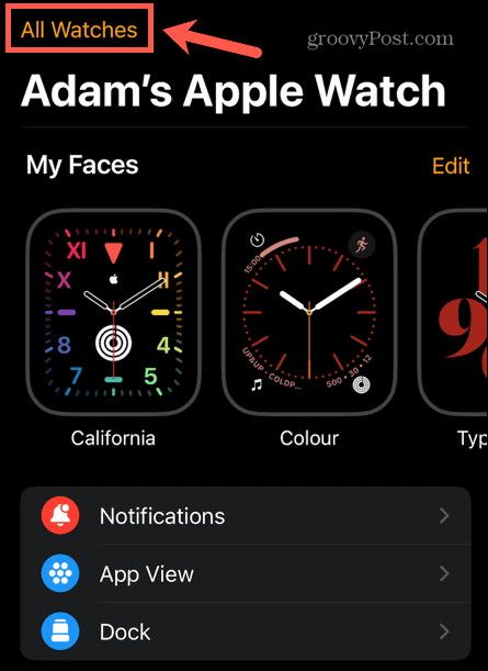 apple watch alle ure