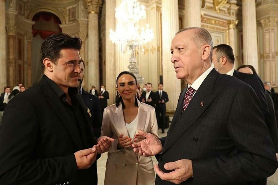 Hakan Ural og præsident Recep Tayyip Erdogan