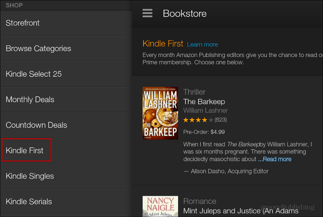 Amazon Prime tilbyder abonnenter gratis forududgivne e-bøger
