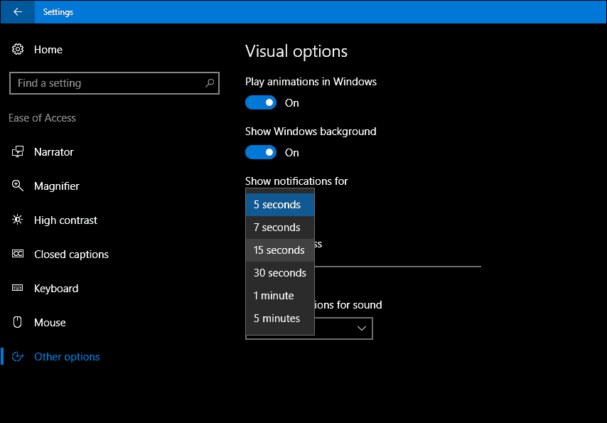 Sådan opbevares dine Windows 10-meddelelser på skærmen længere