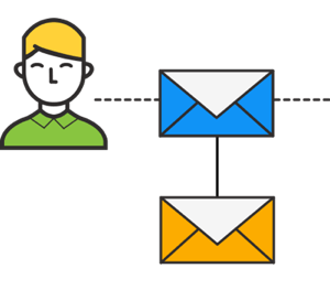 Hvis deltageren klikker igennem på den oprindelige e-mail, men ikke konverterer, skal du sende en anden opfølgende e-mail.