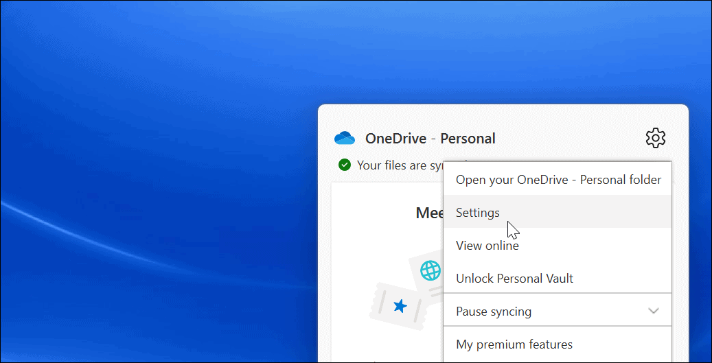 Ret OneDrive, der ikke synkroniserer