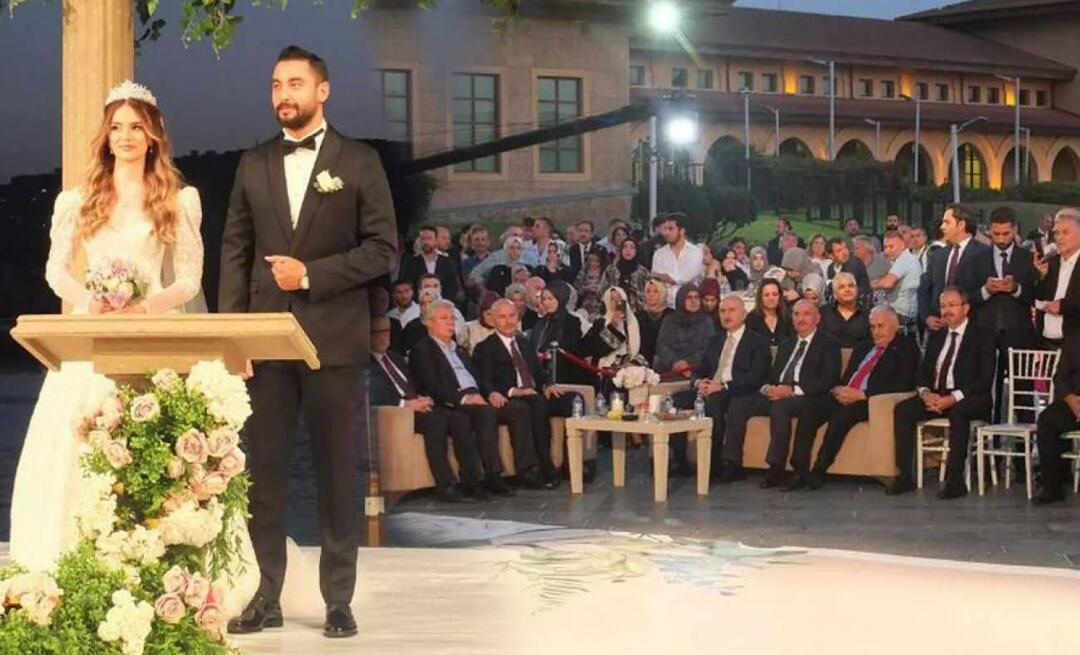 Feyza Başalan og Çağatay Karataş blev gift! Politikere strømmede til brylluppet