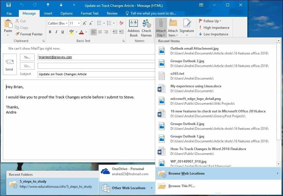Outlook-e-mail-vedhæftet fil