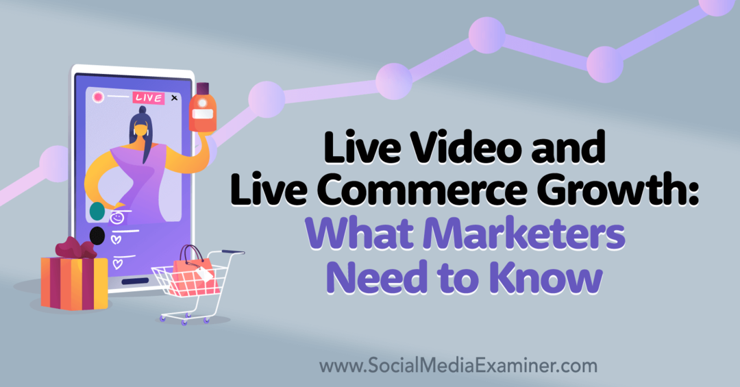 Live video og live handel vækst: Hvad marketingfolk behøver at vide: Social Media Examiner