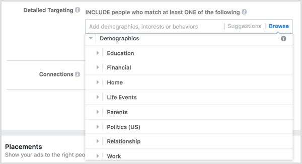 Facebook-annonce målrettet demografi