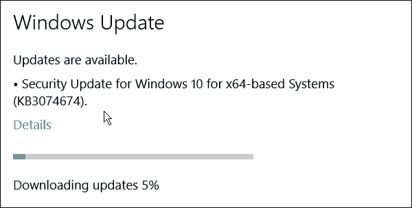 Windows 10 får en anden hotfix-samling (KB3074674)