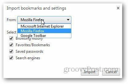 Overfør bogmærker Firefox 8
