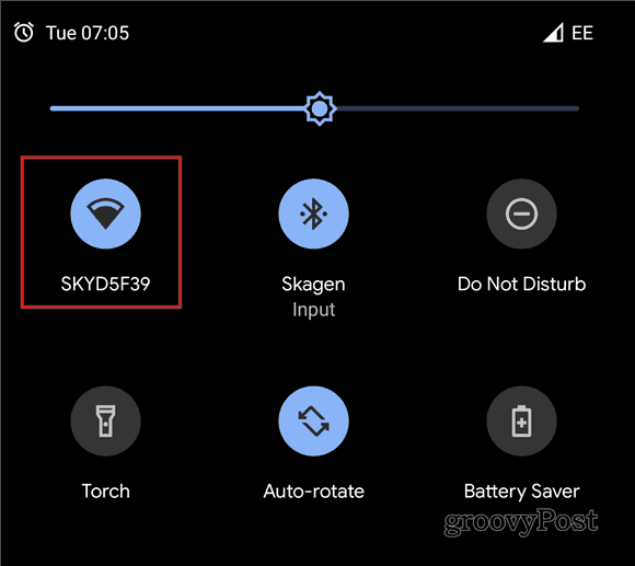 Android 10 deler WiFi QR-kode