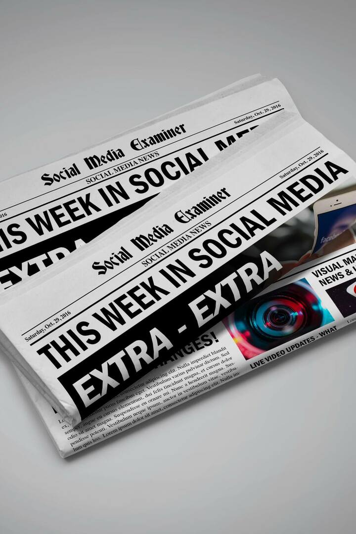 YouTube udruller mobile slutskærme: Denne uge i sociale medier: Social Media Examiner