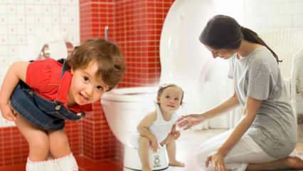 Hvordan sætter man bleer på børn? Hvordan skal børn rengøre toilettet? Toiletuddannelse ..