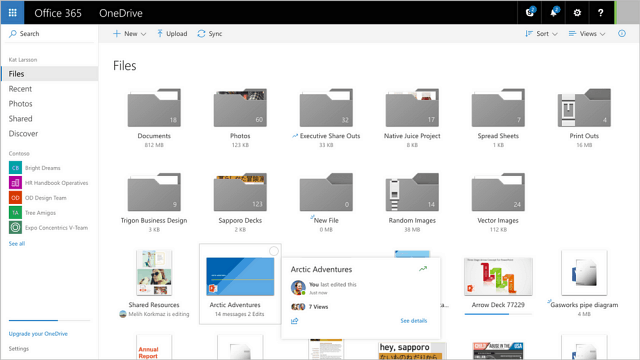 Microsoft opdaterer OneDrive med forbedret brugergrænseflade og delingsindstillinger