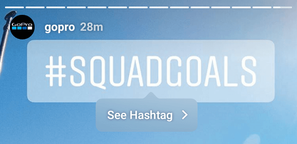 Håndtagbare hashtag-klistermærker kan bruges til at promovere en mærkevare-hashtag.