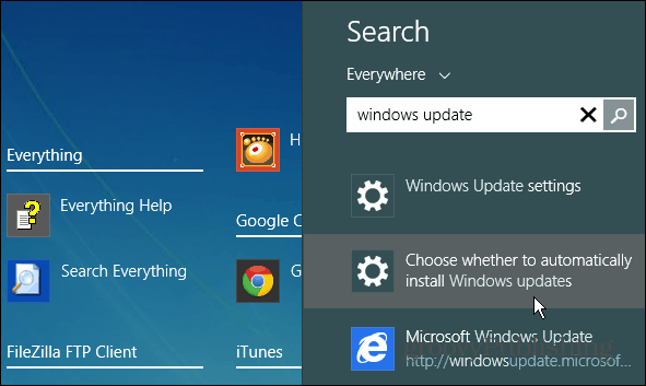 Søg i Windows-opdateringer