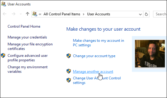 2 Administrer en anden konto Windows 10