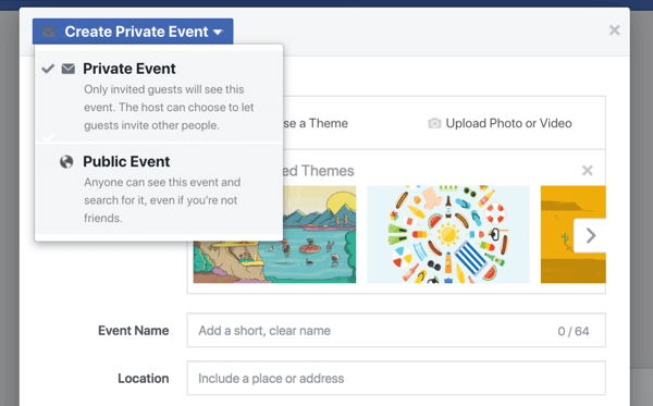 Facebook-begivenheder giver din virksomhed en måde at inkludere fans, tilhængere og kunder i et webinar, en produktlancering, en storslået åbning eller andre fester.