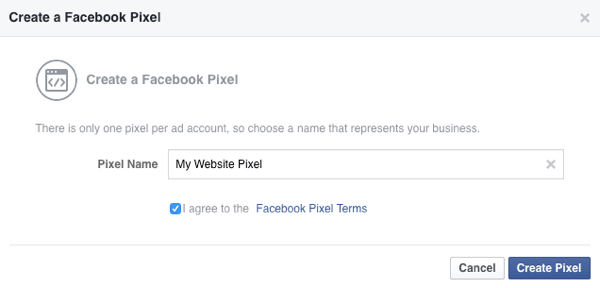 facebook-annoncer opretter pixel