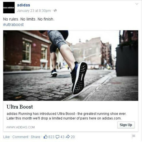 adidas facebook-indlæg