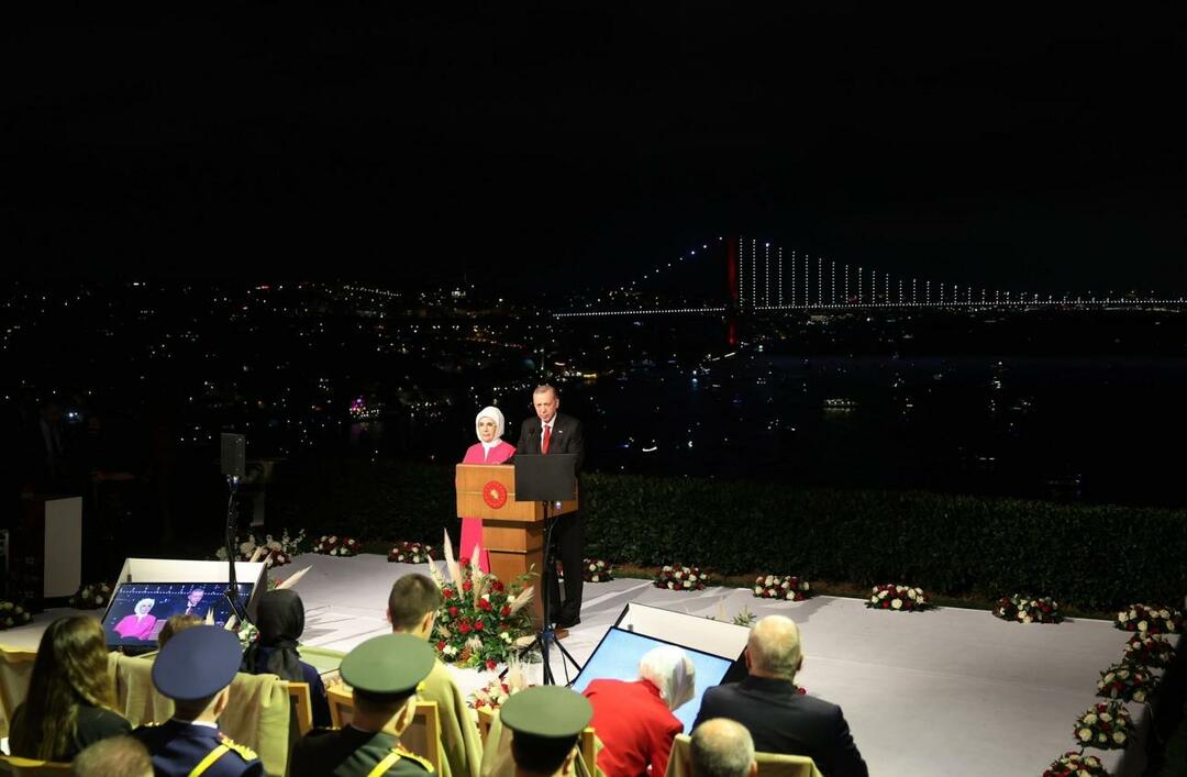 Recep Tayyip Erdoğan og Emine Erdoğan 100. års begivenheder