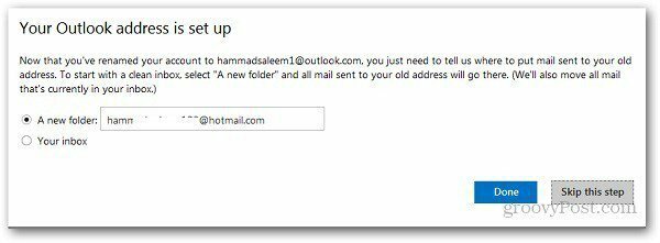 Sådan omdøbes Hotmail.com til Outlook.com e-mail