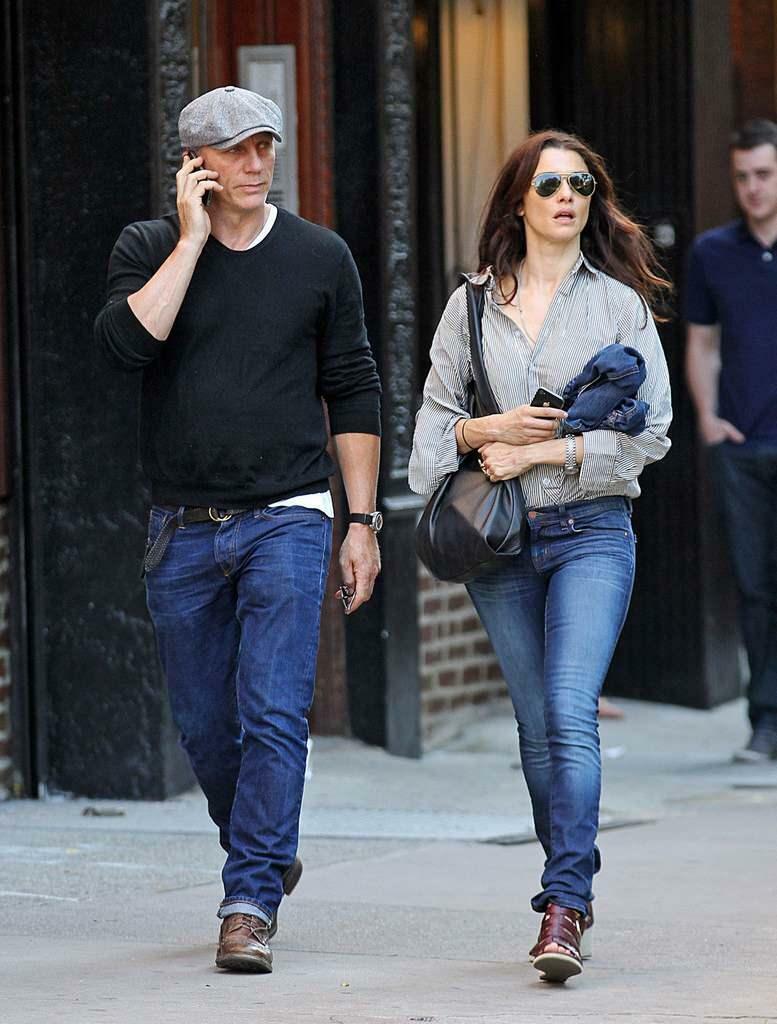 Daniel Craig og hans kone Rachel Wisz