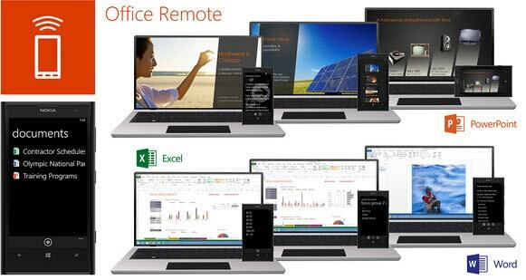 Kontroller dine præsentationer og andre kontordokumenter med Office Remote