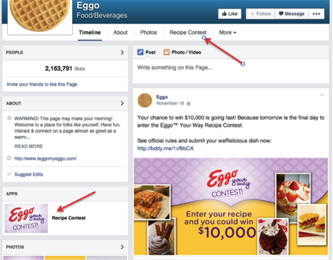 eggo facebook konkurrence