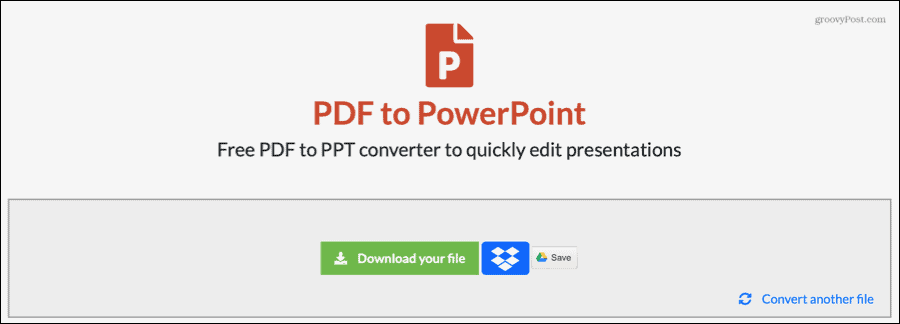 EasyPDF konverterede PDF til PowerPoint