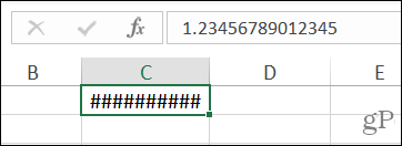 Tal symboler i Excel