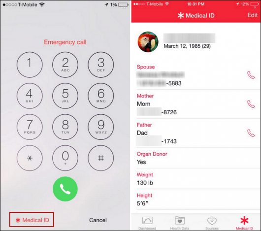 IOS 8 Tip: Brug din telefon som et medicinsk ID