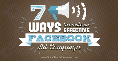 oprette effektive Facebook-annoncekampagner