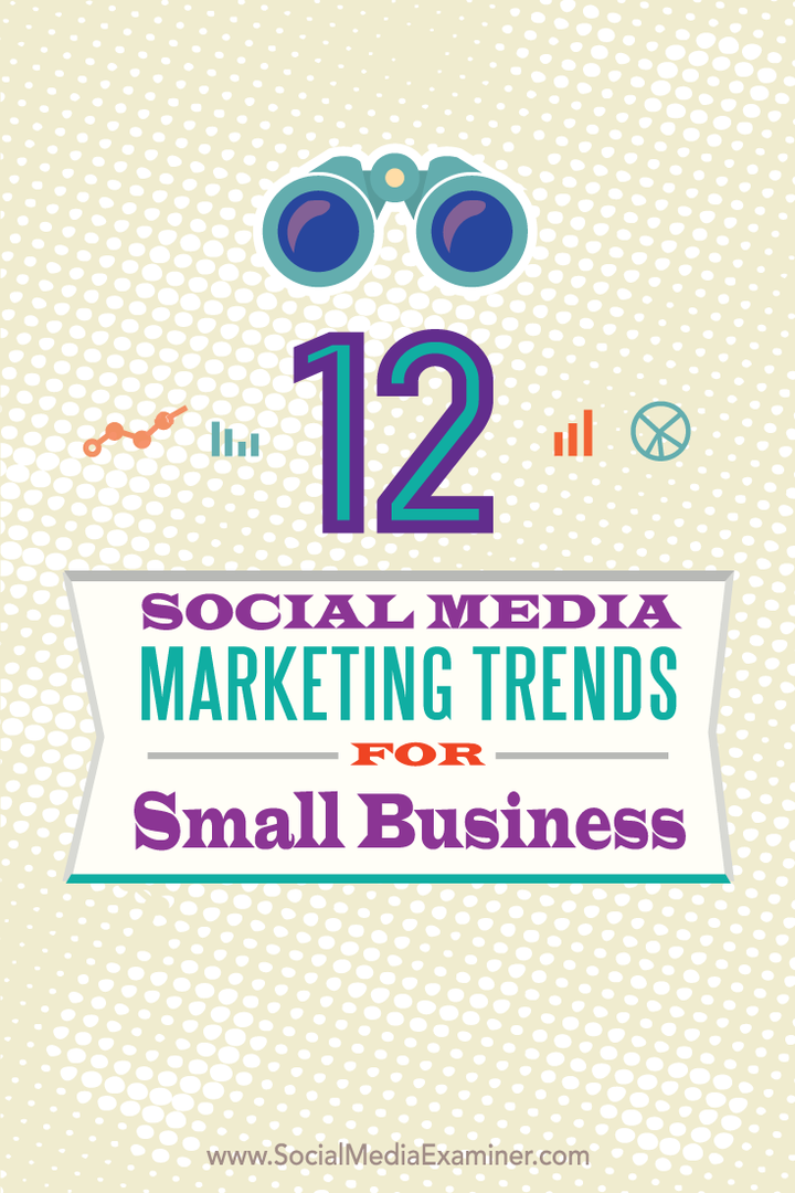 tolv marketingtrends på sociale medier for små virksomheder