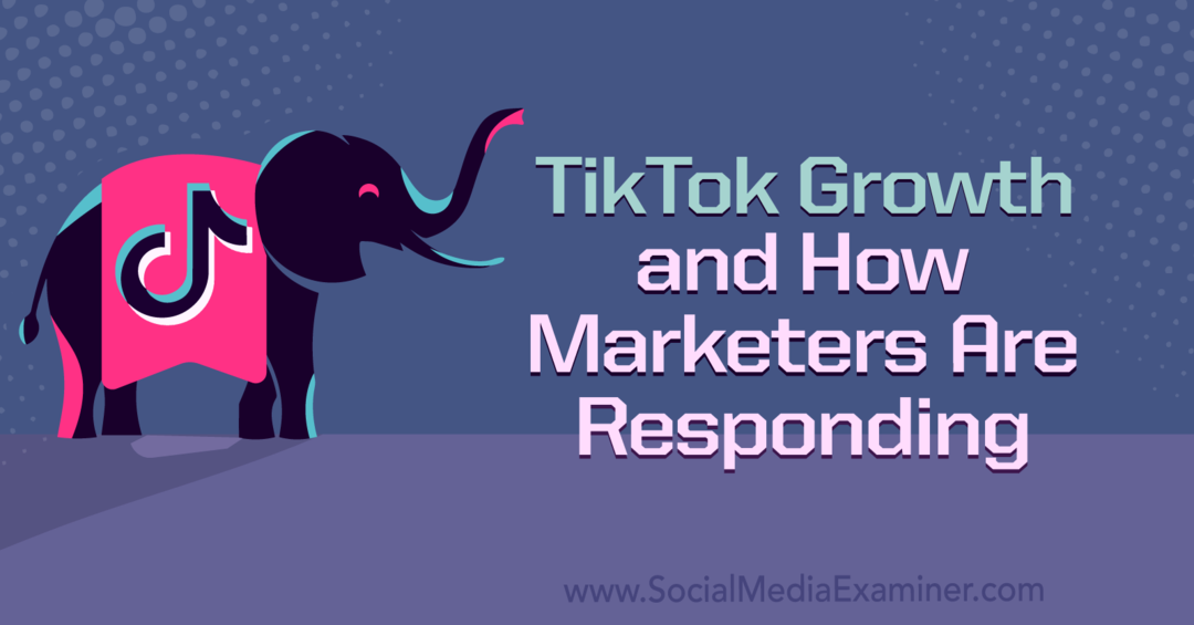 TikTok-vækst og hvordan marketingfolk reagerer: Social Media Examiner
